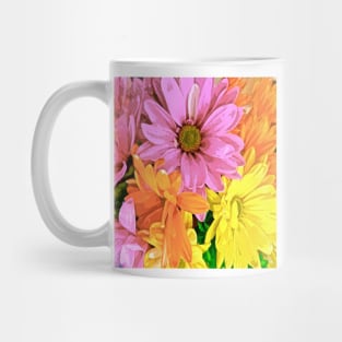 Gerber Daisy Floral Pattern Mug